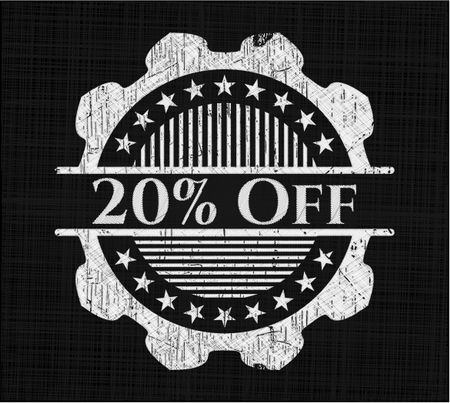 20% Off on chalkboard