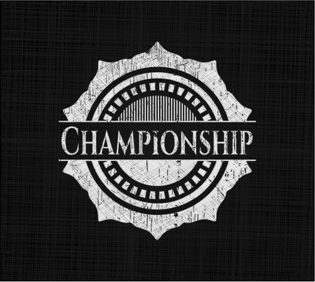 Championship chalkboard emblem