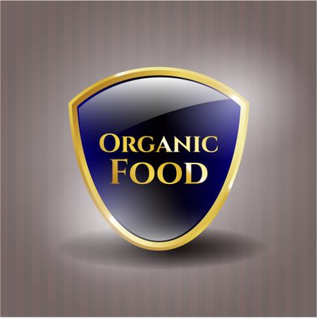 Organic Food gold emblem