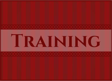 Training card, poster or banner