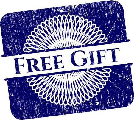 Free Gift rubber grunge stamp