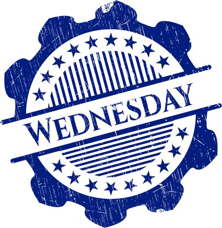 Wednesday grunge stamp