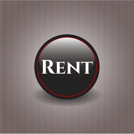 Rent black shiny badge