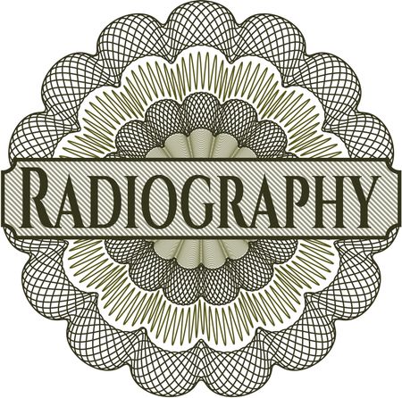 Radiography money style rosette