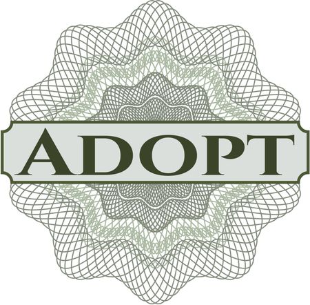 Adopt money style rosette