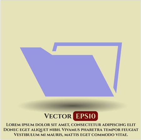 Folder icon vector illustration