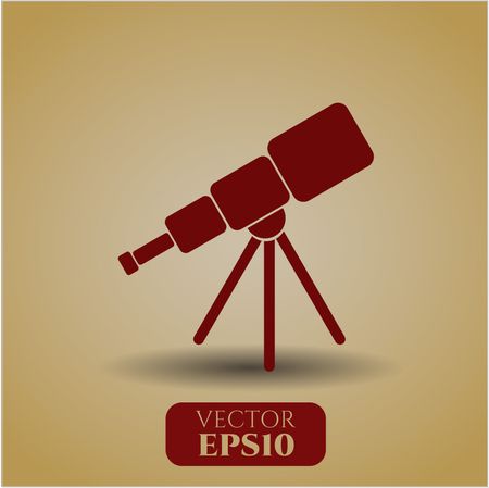 Telescope vector icon or symbol