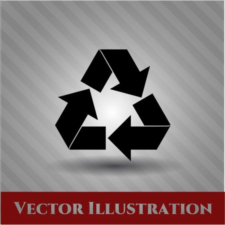 Recycle vector icon or symbol