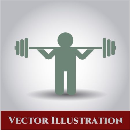 Squat vector icon or symbol