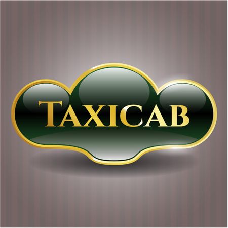 Taxicab gold emblem or badge