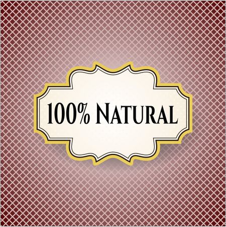 100% Natural gold badge or emblem