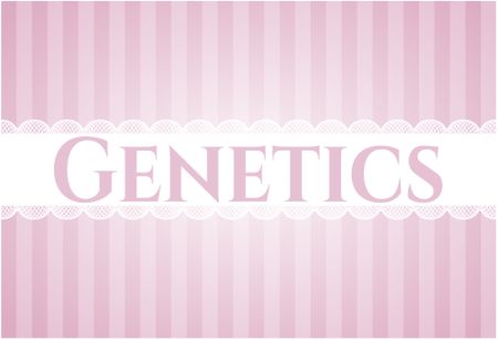 Genetics poster or banner