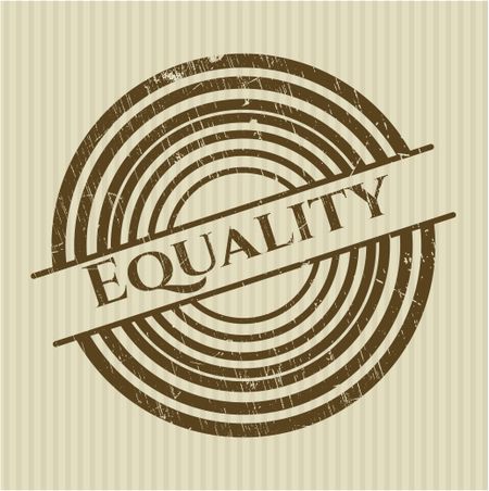 Equality rubber grunge stamp