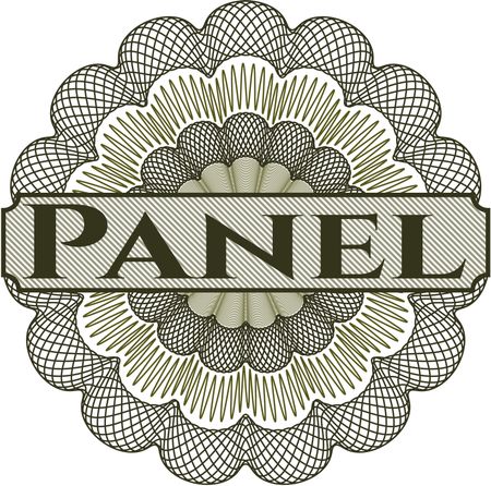 Panel money style rosette