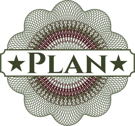 Plan abstract rosette