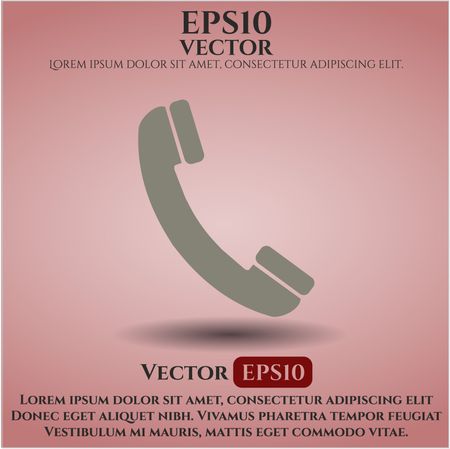 Old Phone vector icon