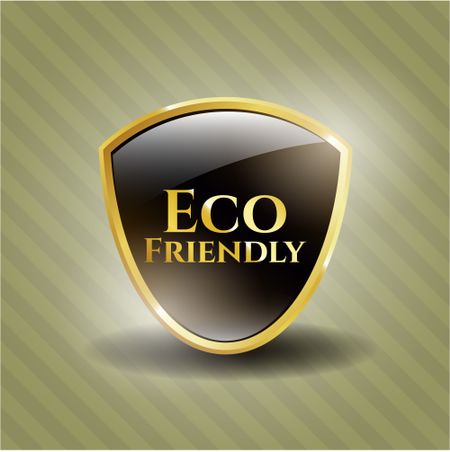 Eco Friendly gold badge or emblem