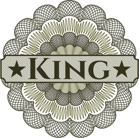 King abstract linear rosette