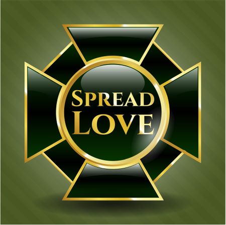 Spread Love gold emblem