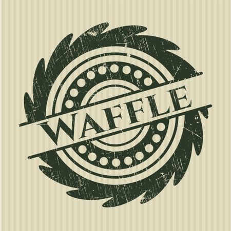 Waffle rubber grunge texture seal