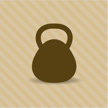 Kettlebell high quality icon
