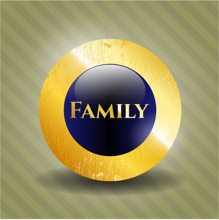 Family gold emblem or badge
