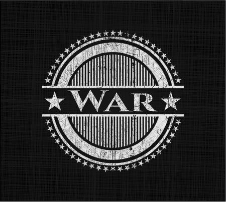 War chalkboard emblem