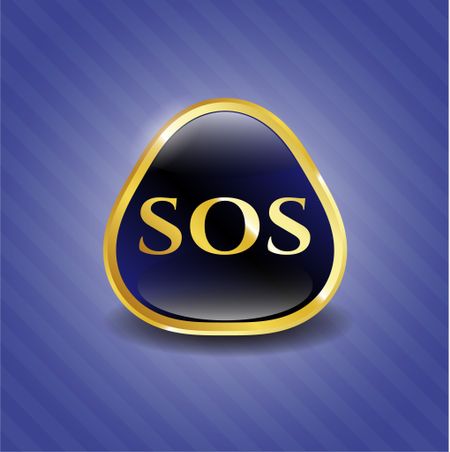 SOS golden emblem
