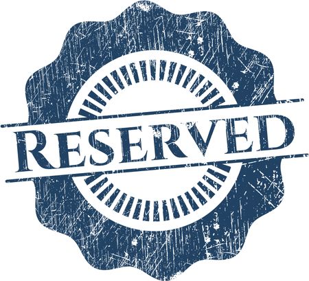 Reserved rubber grunge texture seal