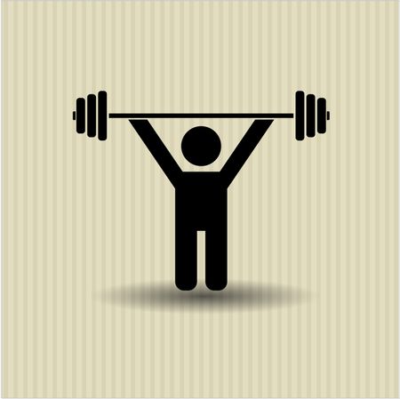 Weightlifting symbol