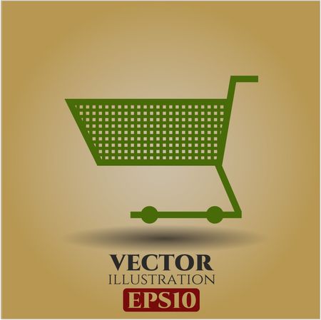 Shopping cart vector symbol