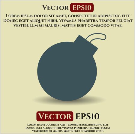 Bomb icon vector illustration