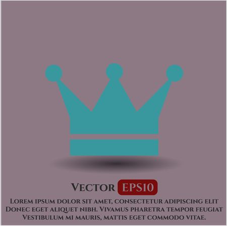 Crown icon vector illustration