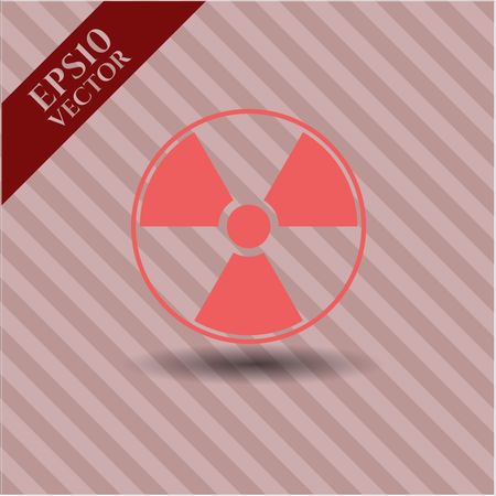 Nuclear, radioactive icon vector illustration