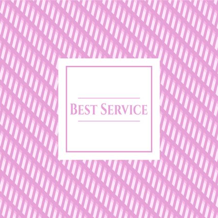 Best Service colorful card