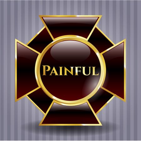 Painful shiny badge
