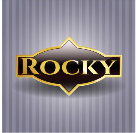 Rocky gold badge