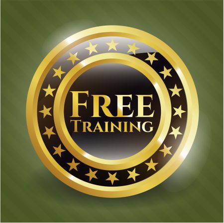 Free Training gold emblem or badge