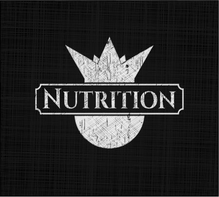 Nutrition chalkboard emblem