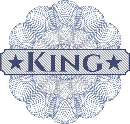 King abstract rosette