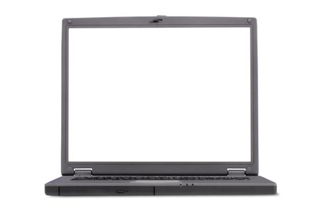 laptop view from the front with space for writing or placing your own image