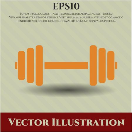 Dumbbell icon vector illustration