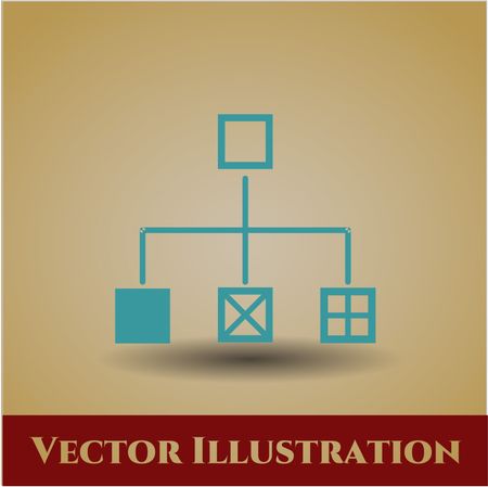 Flowchart icon vector illustration