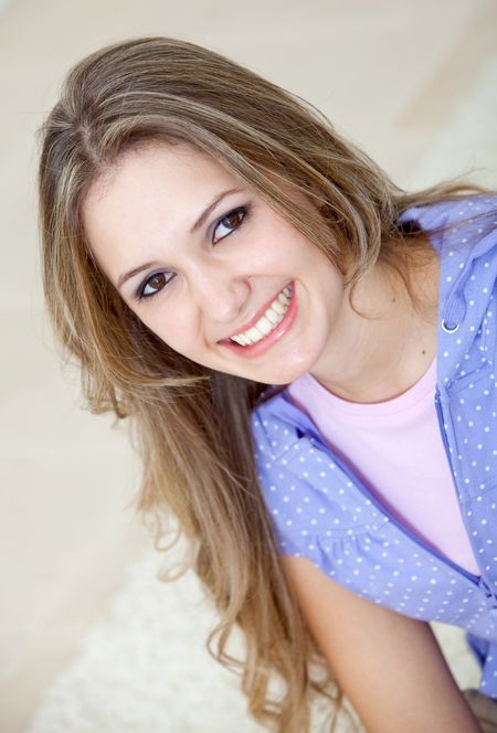 portrait-beautiful-casual-woman-looking-happy-37043128 Portrait of a beautiful casual woman looking happy
