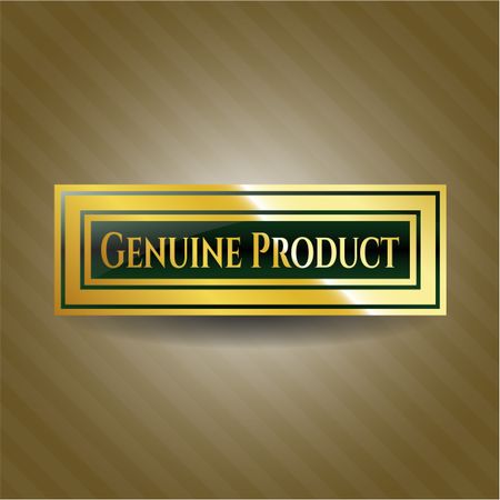 Genuine Product golden emblem