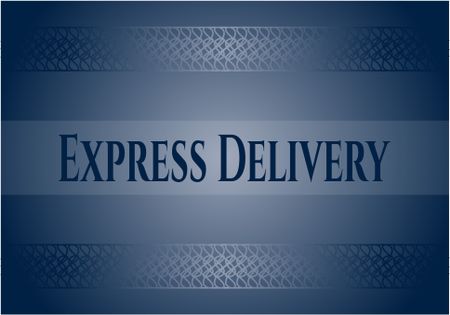 Express Delivery colorful card