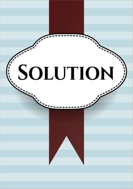 Solution banner or poster
