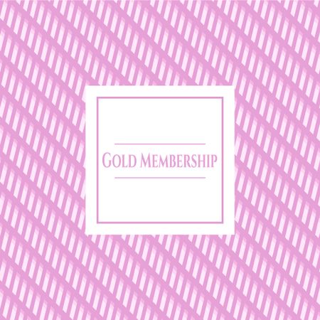 Gold Membership colorful card