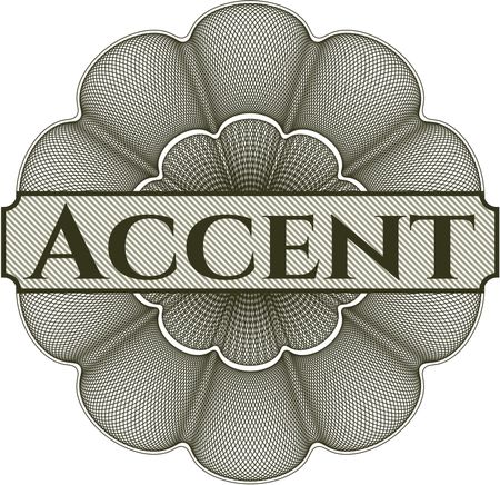 Accent abstract rosette