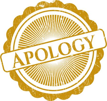 Apology rubber texture